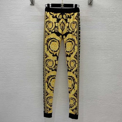 Cheap Versace Tracksuits Short Sleeved For Women #1072593 Replica Wholesale [$85.00 USD] [ITEM#1072593] on Replica Versace Tracksuits