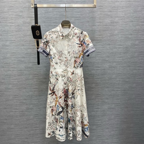 Cheap Christian Dior Dresses Short Sleeved For Women #1072680 Replica Wholesale [$125.00 USD] [ITEM#1072680] on Replica Christian Dior Dresses