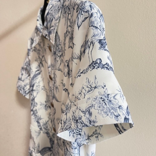 Cheap Christian Dior Dresses Short Sleeved For Women #1072687 Replica Wholesale [$105.00 USD] [ITEM#1072687] on Replica Christian Dior Dresses