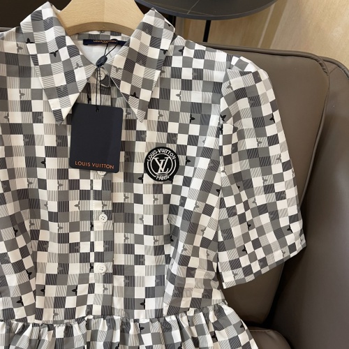Cheap Louis Vuitton LV Dresses Short Sleeved For Women #1072689 Replica Wholesale [$105.00 USD] [ITEM#1072689] on Replica Louis Vuitton LV Dresses