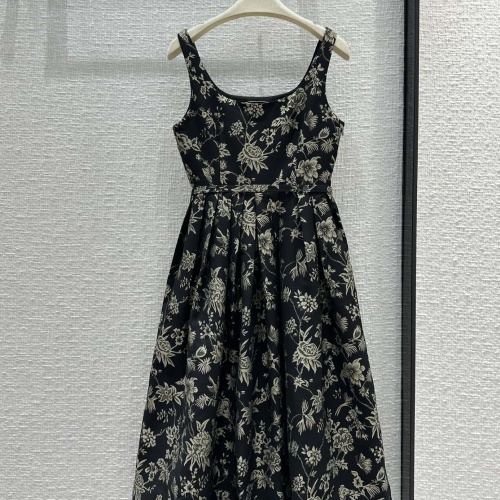 Cheap Christian Dior Dresses Sleeveless For Women #1072850 Replica Wholesale [$108.00 USD] [ITEM#1072850] on Replica Christian Dior Dresses