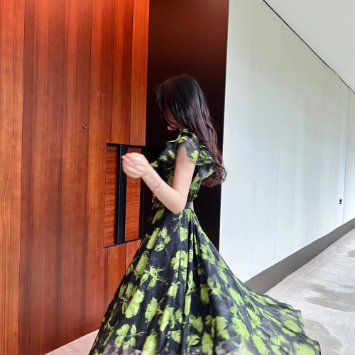 Cheap Louis Vuitton LV Dresses Short Sleeved For Women #1072964 Replica Wholesale [$100.00 USD] [ITEM#1072964] on Replica Louis Vuitton LV Dresses