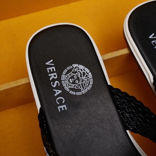 Cheap Versace Slippers For Men #1074440 Replica Wholesale [$56.00 USD] [ITEM#1074440] on Replica Versace Slippers