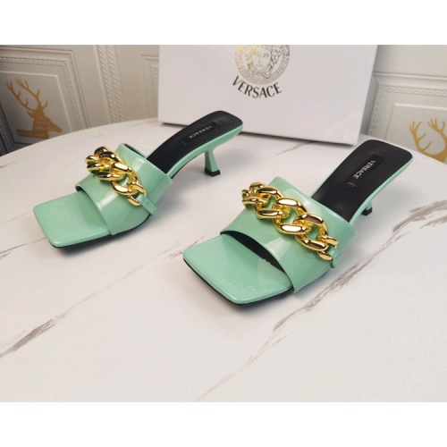 Cheap Versace Slippers For Women #1074587 Replica Wholesale [$85.00 USD] [ITEM#1074587] on Replica Versace Slippers