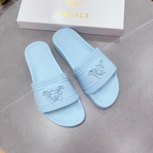 Cheap Versace Slippers For Men #1074637 Replica Wholesale [$60.00 USD] [ITEM#1074637] on Replica Versace Slippers