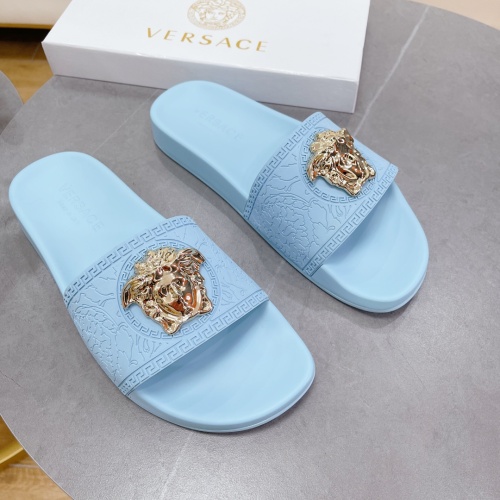 Cheap Versace Slippers For Men #1074646 Replica Wholesale [$60.00 USD] [ITEM#1074646] on Replica Versace Slippers