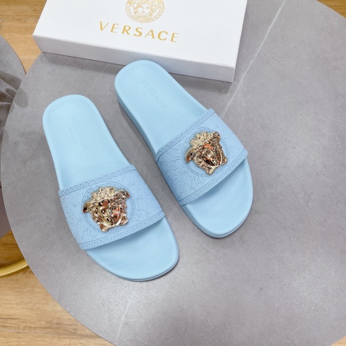 Cheap Versace Slippers For Men #1074646 Replica Wholesale [$60.00 USD] [ITEM#1074646] on Replica Versace Slippers