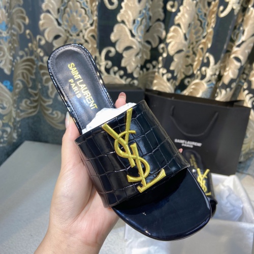 Cheap Yves Saint Laurent YSL Slippers For Women #1075101 Replica Wholesale [$56.00 USD] [ITEM#1075101] on Replica Yves Saint Laurent YSL Slippers