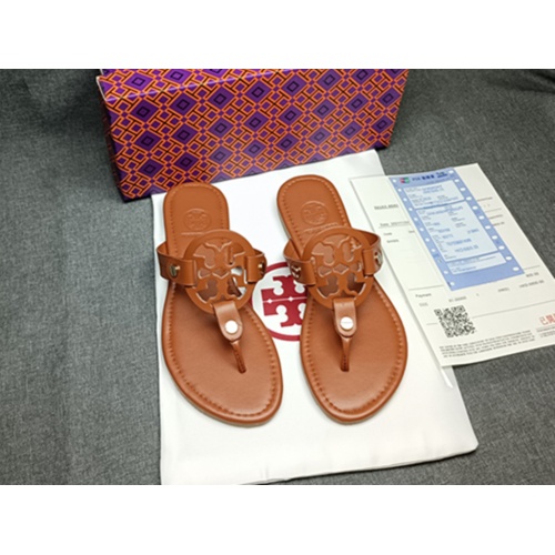 Cheap Tory Burch TB Slippers For Women #1075199 Replica Wholesale [$42.00 USD] [ITEM#1075199] on Replica Tory Burch TB Slippers