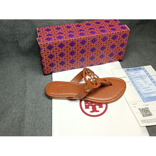 Cheap Tory Burch TB Slippers For Women #1075199 Replica Wholesale [$42.00 USD] [ITEM#1075199] on Replica Tory Burch TB Slippers