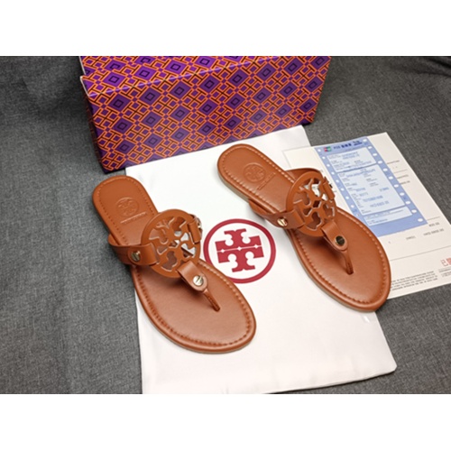 Cheap Tory Burch TB Slippers For Women #1075199 Replica Wholesale [$42.00 USD] [ITEM#1075199] on Replica Tory Burch TB Slippers