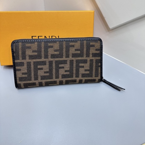 Cheap Fendi AAA Man Wallets #1075733 Replica Wholesale [$45.00 USD] [ITEM#1075733] on Replica Fendi AAA Man Wallets