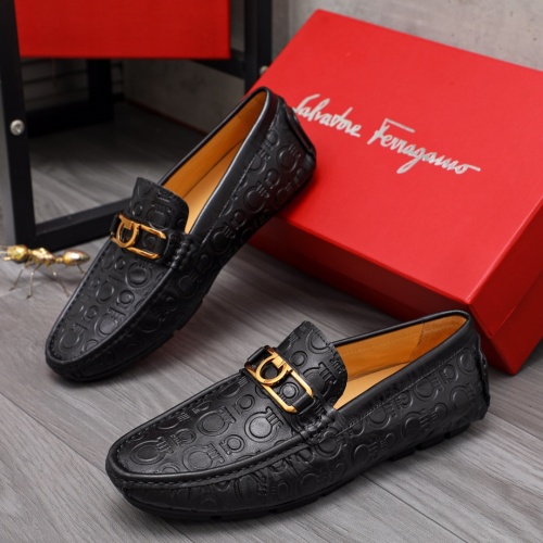 Cheap Salvatore Ferragamo Leather Shoes For Men #1076268 Replica Wholesale [$68.00 USD] [ITEM#1076268] on Replica Salvatore Ferragamo Leather Shoes