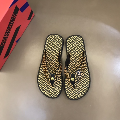 Cheap Versace Slippers For Men #1076794 Replica Wholesale [$64.00 USD] [ITEM#1076794] on Replica Versace Slippers