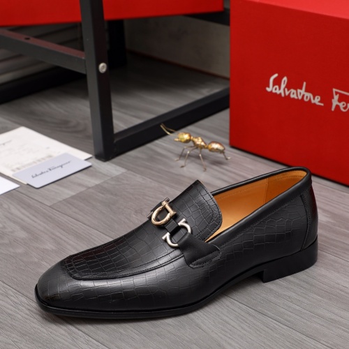 Cheap Salvatore Ferragamo Leather Shoes For Men #1076907 Replica Wholesale [$82.00 USD] [ITEM#1076907] on Replica Salvatore Ferragamo Leather Shoes