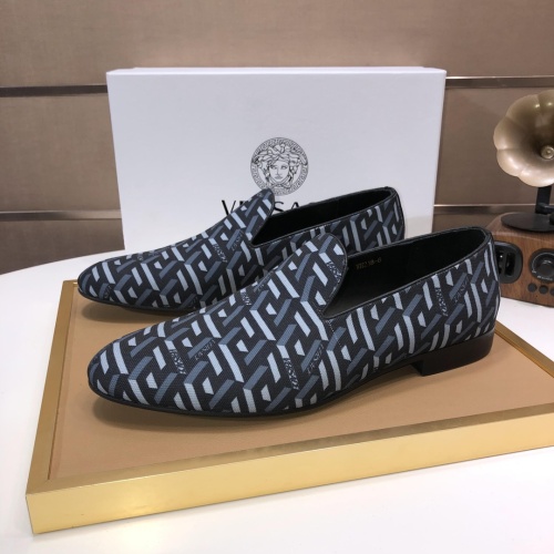 Cheap Versace Leather Shoes For Men #1077415 Replica Wholesale [$85.00 USD] [ITEM#1077415] on Replica Versace Leather Shoes