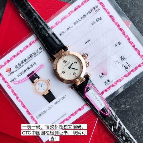 Cheap Cartier AAA Quality Watches For Women #1077622 Replica Wholesale [$545.45 USD] [ITEM#1077622] on Replica Cartier AAA Quality Watches