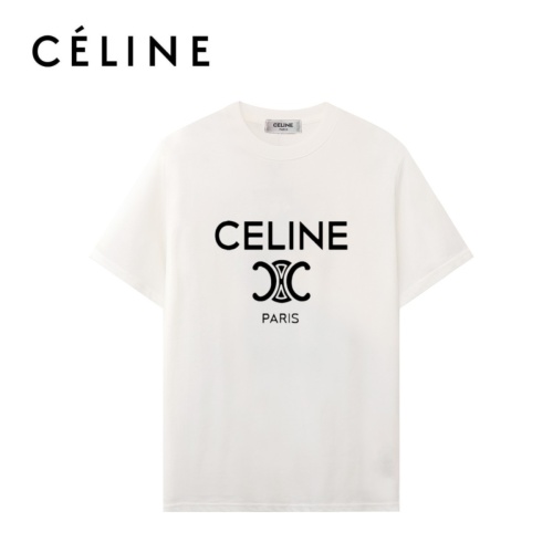 Cheap Celine T-Shirts Short Sleeved For Unisex #1077948 Replica Wholesale [$27.00 USD] [ITEM#1077948] on Replica Celine T-Shirts