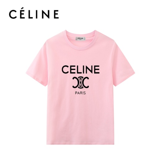 Cheap Celine T-Shirts Short Sleeved For Unisex #1077949 Replica Wholesale [$27.00 USD] [ITEM#1077949] on Replica Celine T-Shirts