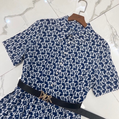 Cheap Christian Dior Dresses Short Sleeved For Women #1078228 Replica Wholesale [$100.00 USD] [ITEM#1078228] on Replica Christian Dior Dresses
