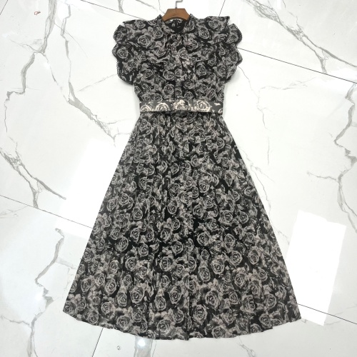 Cheap Christian Dior Dresses Short Sleeved For Women #1078229 Replica Wholesale [$115.00 USD] [ITEM#1078229] on Replica Christian Dior Dresses