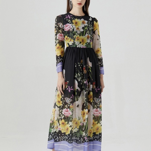 Cheap Dolce &amp; Gabbana Dresses Short Sleeved For Women #1078258 Replica Wholesale [$64.00 USD] [ITEM#1078258] on Replica Dolce &amp; Gabbana Dresses