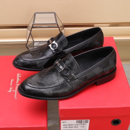 Cheap Salvatore Ferragamo Leather Shoes For Men #1079327 Replica Wholesale [$88.00 USD] [ITEM#1079327] on Replica Salvatore Ferragamo Leather Shoes