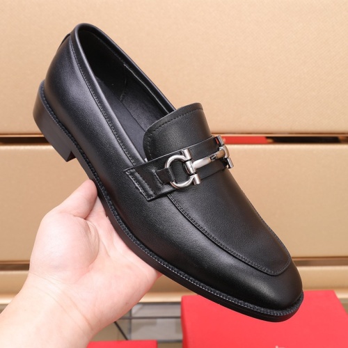 Cheap Salvatore Ferragamo Leather Shoes For Men #1079329 Replica Wholesale [$88.00 USD] [ITEM#1079329] on Replica Salvatore Ferragamo Leather Shoes