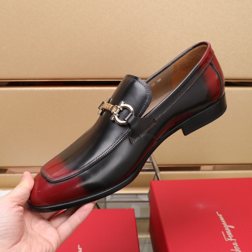 Cheap Salvatore Ferragamo Leather Shoes For Men #1079331 Replica Wholesale [$125.00 USD] [ITEM#1079331] on Replica Salvatore Ferragamo Leather Shoes