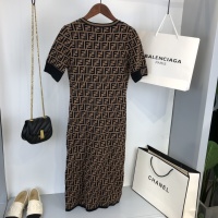 Cheap Fendi Dresses Short Sleeved For Women #1067378 Replica Wholesale [$96.00 USD] [ITEM#1067378] on Replica Fendi Dresses