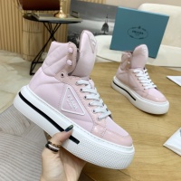 Cheap Prada High Top Shoes For Women #1069947 Replica Wholesale [$98.00 USD] [ITEM#1069947] on Replica Prada High Top Shoes