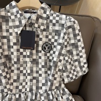 Cheap Louis Vuitton LV Dresses Short Sleeved For Women #1072689 Replica Wholesale [$105.00 USD] [ITEM#1072689] on Replica Louis Vuitton LV Dresses