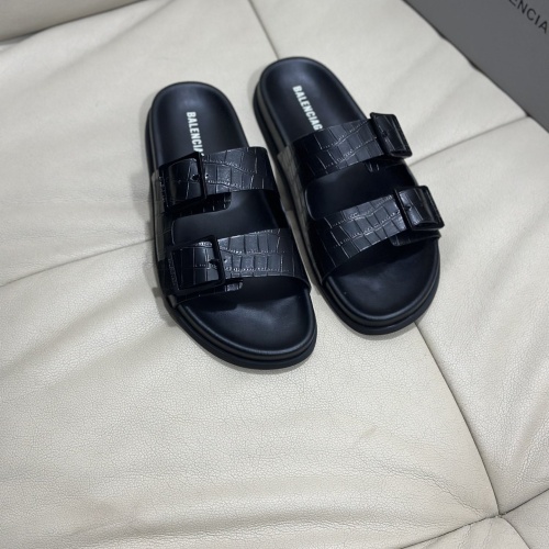 Cheap Balenciaga Slippers For Men #1080984 Replica Wholesale [$45.00 USD] [ITEM#1080984] on Replica Balenciaga Slippers