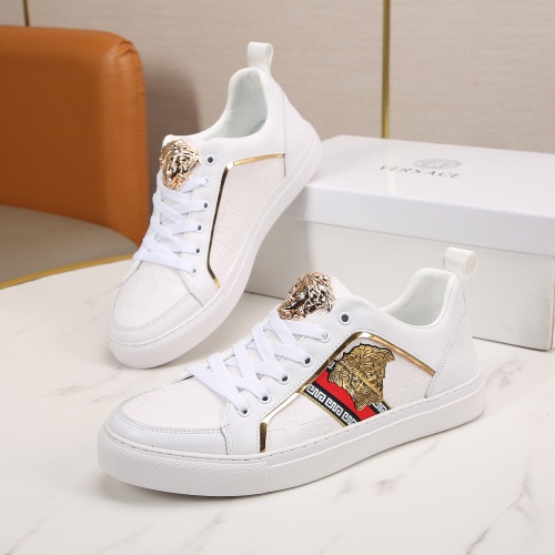 Cheap Versace Casual Shoes For Men #1080987 Replica Wholesale [$72.00 USD] [ITEM#1080987] on Replica Versace Casual Shoes