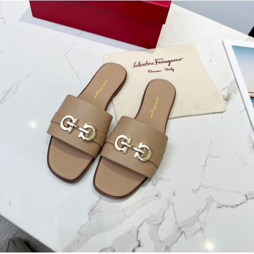 Cheap Salvatore Ferragamo Slippers For Women #1081906 Replica Wholesale [$64.00 USD] [ITEM#1081906] on Replica Salvatore Ferragamo Slippers