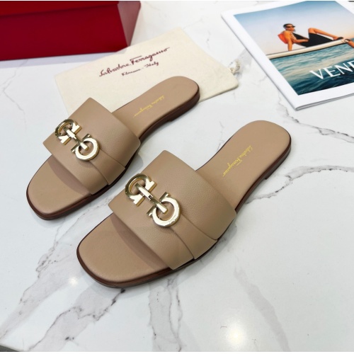 Cheap Salvatore Ferragamo Slippers For Women #1081906 Replica Wholesale [$64.00 USD] [ITEM#1081906] on Replica Salvatore Ferragamo Slippers