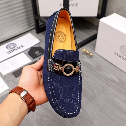 Cheap Versace Leather Shoes For Men #1082842 Replica Wholesale [$68.00 USD] [ITEM#1082842] on Replica Versace Leather Shoes