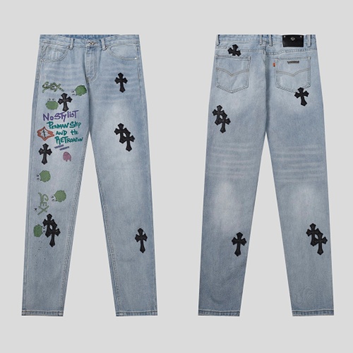 Cheap Chrome Hearts Jeans For Men #1083772 Replica Wholesale [$48.00 USD] [ITEM#1083772] on Replica Chrome Hearts Jeans