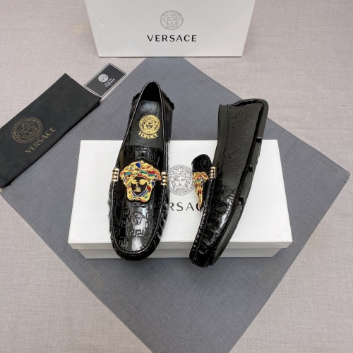 Cheap Versace Leather Shoes For Men #1084387 Replica Wholesale [$88.00 USD] [ITEM#1084387] on Replica Versace Leather Shoes
