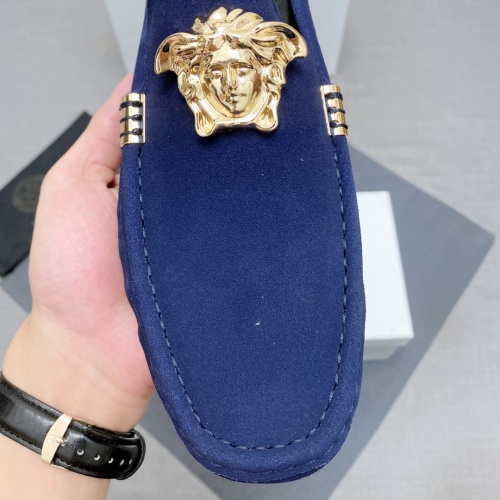 Cheap Versace Leather Shoes For Men #1084394 Replica Wholesale [$88.00 USD] [ITEM#1084394] on Replica Versace Leather Shoes