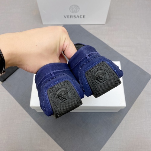 Cheap Versace Leather Shoes For Men #1084394 Replica Wholesale [$88.00 USD] [ITEM#1084394] on Replica Versace Leather Shoes