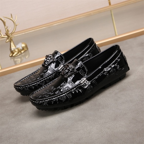 Cheap Versace Leather Shoes For Men #1084450 Replica Wholesale [$72.00 USD] [ITEM#1084450] on Replica Versace Leather Shoes