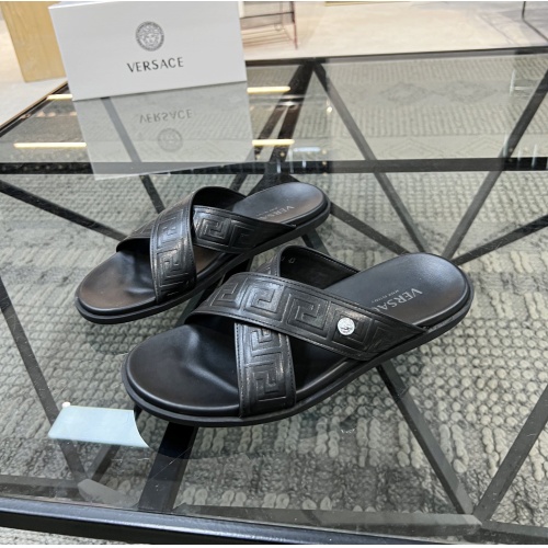 Cheap Versace Slippers For Men #1084820 Replica Wholesale [$56.00 USD] [ITEM#1084820] on Replica Versace Slippers