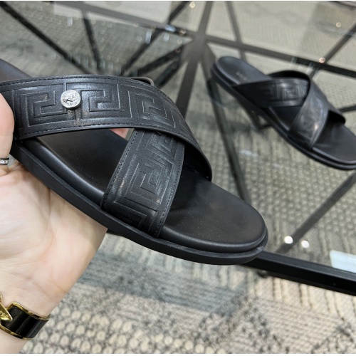Cheap Versace Slippers For Men #1084820 Replica Wholesale [$56.00 USD] [ITEM#1084820] on Replica Versace Slippers