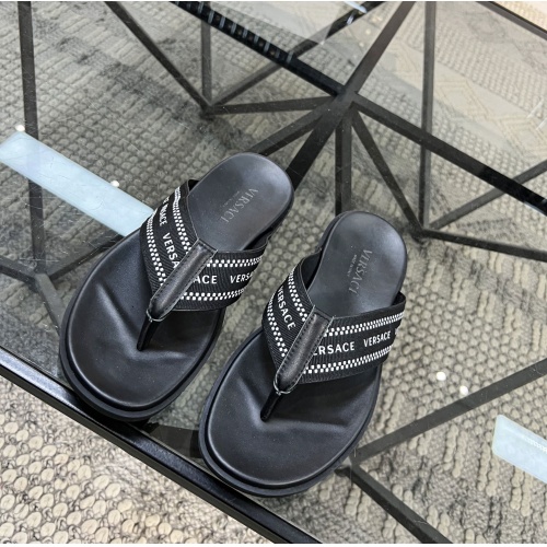 Cheap Versace Slippers For Men #1084828 Replica Wholesale [$56.00 USD] [ITEM#1084828] on Replica Versace Slippers