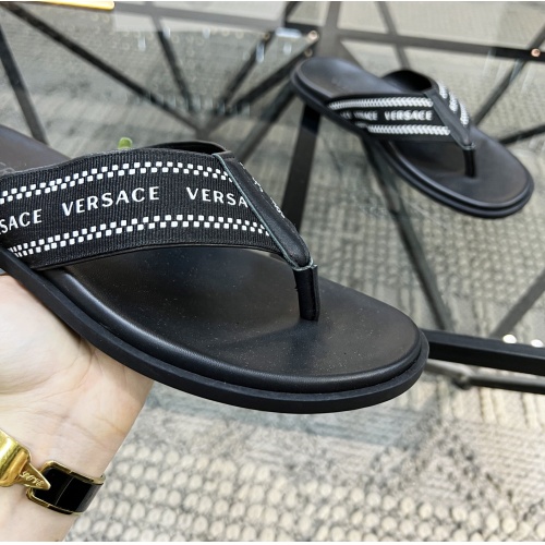 Cheap Versace Slippers For Men #1084828 Replica Wholesale [$56.00 USD] [ITEM#1084828] on Replica Versace Slippers