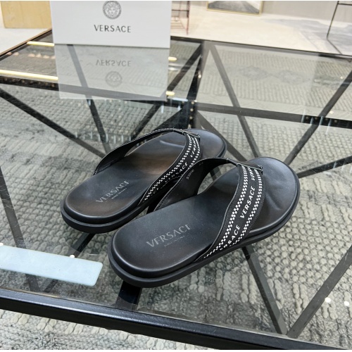 Cheap Versace Slippers For Men #1084828 Replica Wholesale [$56.00 USD] [ITEM#1084828] on Replica Versace Slippers