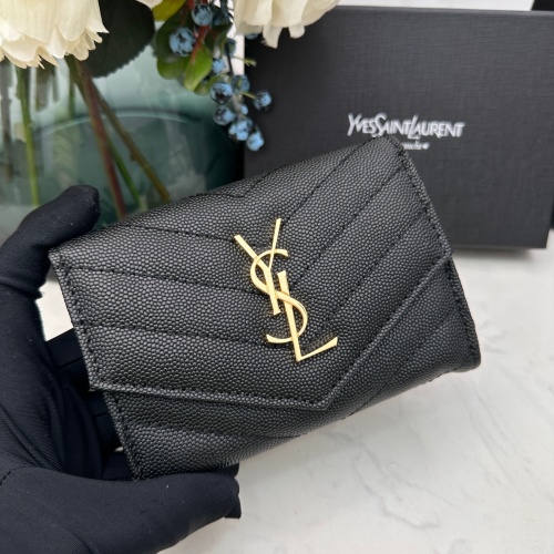 Cheap Yves Saint Laurent AAA Quality Wallets For Women #1087912 Replica Wholesale [$42.00 USD] [ITEM#1087912] on Replica Yves Saint Laurent AAA Wallets