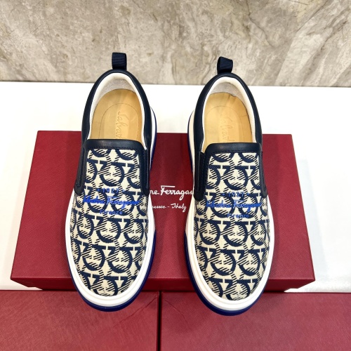 Cheap Salvatore Ferragamo Casual Shoes For Men #1087959 Replica Wholesale [$125.00 USD] [ITEM#1087959] on Replica Salvatore Ferragamo Casual Shoes