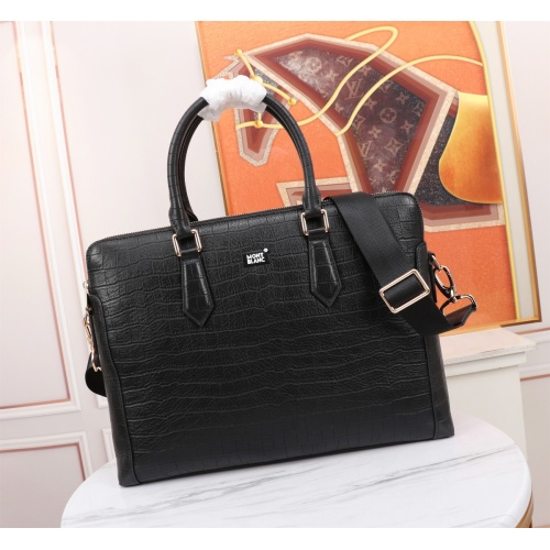 Cheap Mont Blanc AAA Man Handbags #1088281 Replica Wholesale [$158.00 USD] [ITEM#1088281] on Replica Mont Blanc AAA Man Handbags